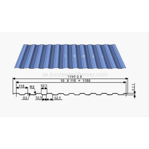 Ryska C10 Profil Roll Forming Machine